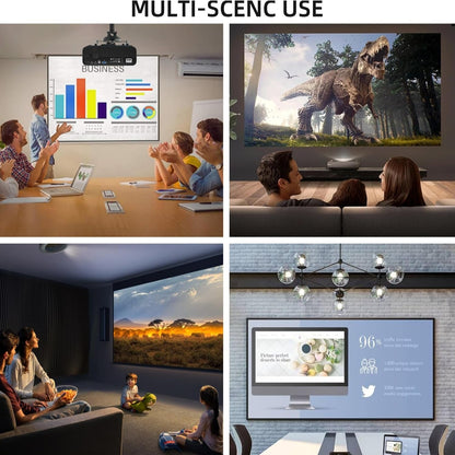 Projector Screen Motorized 120 Inch 4:3 HD Electric Projector Screen Pull down with Remote, Automatic Projector Screens Wall Ceiling Mount Movie Screens for Projectors Outdoor Indoor, White