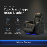 Home Theater Seat - Nappa Leather Power Recliner with Cool Gel Memory Foam, USB-C/A Charging, RGB LED Lights, Adjustable Lumbar & Headrest (Single Recliner,Black) — Results & Stats
