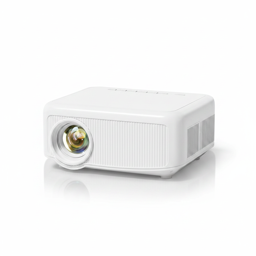 Outdoor Projector [1900 Brightness & 1K+ Official Apps] Movie Projector 4K, Electric Focus & 4P Keystone,  L02 Smart Projector with Wifi and BT, Portable Proyector for Backyard & Home Cinema
