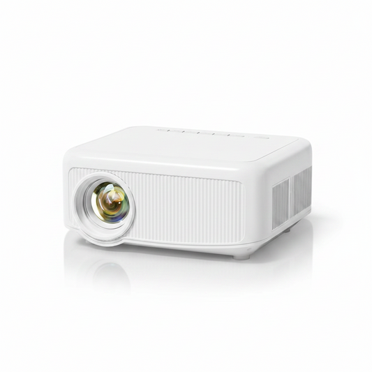 Outdoor Projector [1900 Brightness & 1K+ Official Apps] Movie Projector 4K, Electric Focus & 4P Keystone,  L02 Smart Projector with Wifi and BT, Portable Proyector for Backyard & Home Cinema