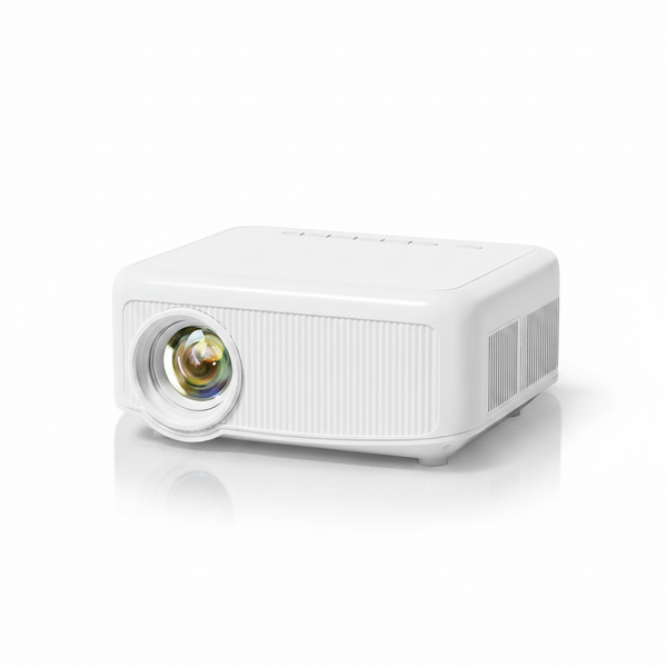 Outdoor Projector [1900 Brightness & 1K+ Official Apps] Movie Projector 4K, Electric Focus & 4P Keystone,  L02 Smart Projector with Wifi and BT, Portable Proyector for Backyard & Home Cinema